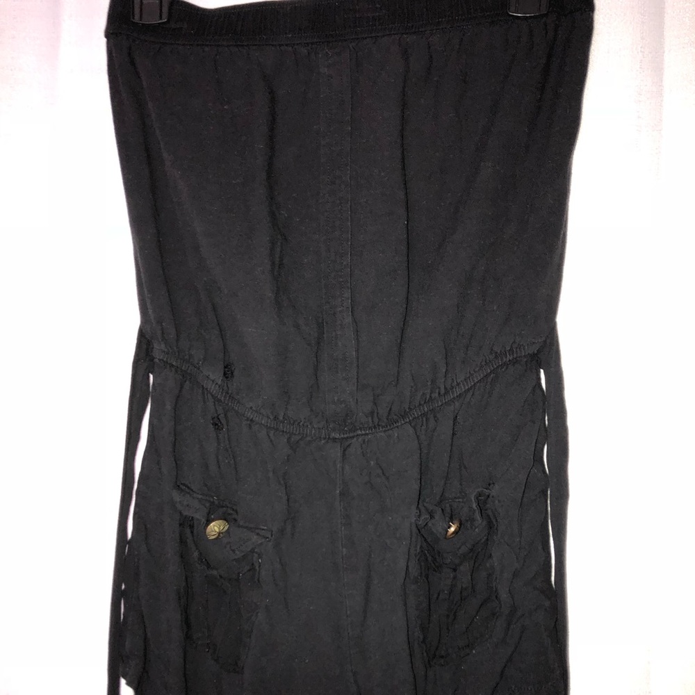 Black sleeveless romper
